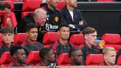 Jadi Pemain Cadangan, Ini Ekspresi Cristiano Ronaldo di MU Vs Brighton
