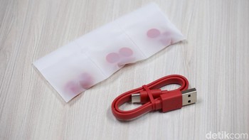 Poco memberikan eartips beberapa ukuran dan kabel untuk isi ulang. Foto: Adi Fida Rahman/detikINET