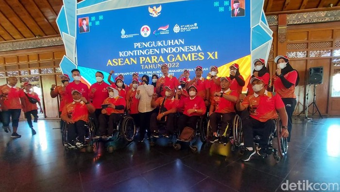 Atlet NPC Sumut di ajang ASEAN Para Games 2022 di Solo.