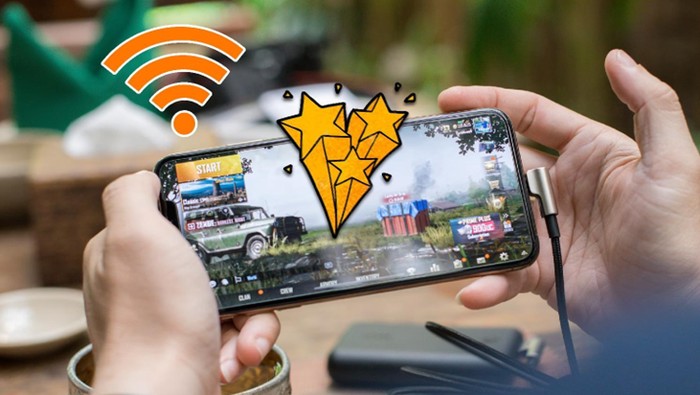 Ilustrasi main game mobile.