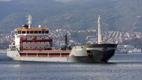 Kapal yang mengangkut gandum itu meninggalkan pelabuhan di Ukraina pada Jumat kemarin.