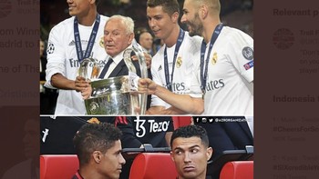 Kita membuat kesalahan dengan meninggalkan Madrid, kata Varane. Foto: Twitter