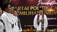 Ini Maksud Prabowo Bicara Kode 8 saat Daftarkan Gerindra ke KPU