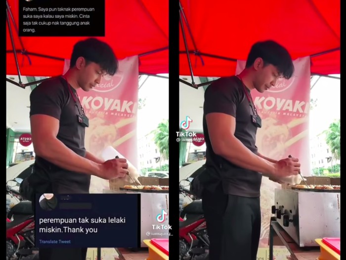 Penjual takoyaki ganteng