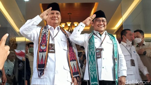 Prabowo dan Cak Imin (Wildan Noviansah/detikcom).