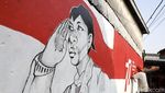Sambut HUT RI, Warga Hias Dinding Rumah dengan Mural Kemerdekaan