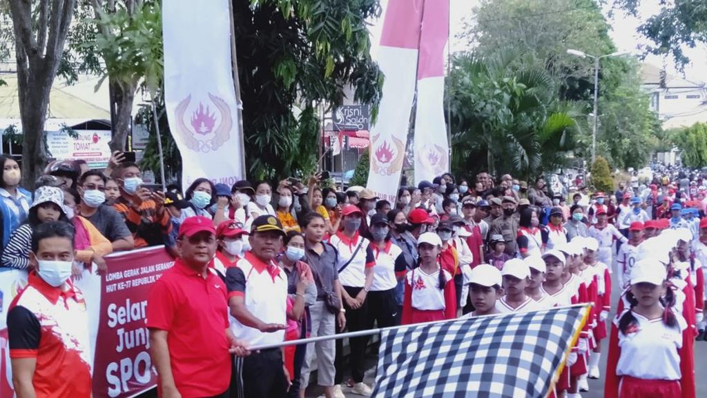 Dua Tahun Absen, 76 Regu Ikuti Lomba Gerak Jalan SD di Buleleng