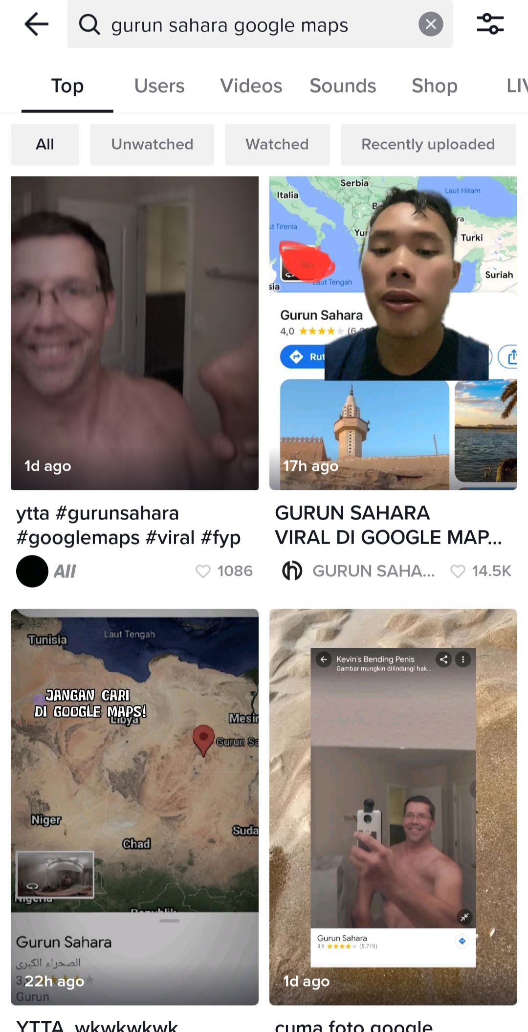 Gurun Sahara menjadi viral di TikTok, dengan foto-foto pria bercinta