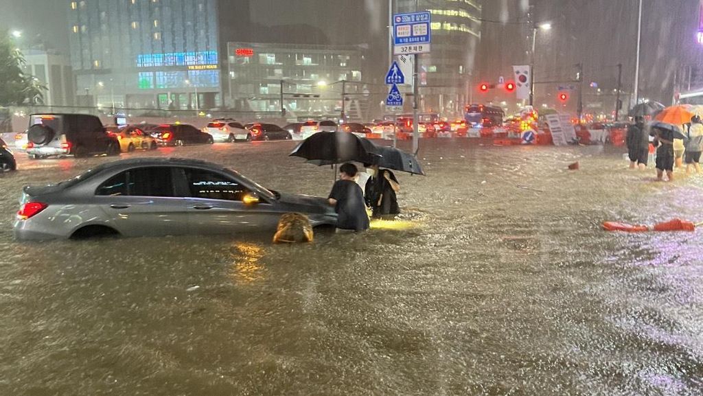 Korsel Banjir, Seoul dan Gangnam Jadi Trending di Twitter