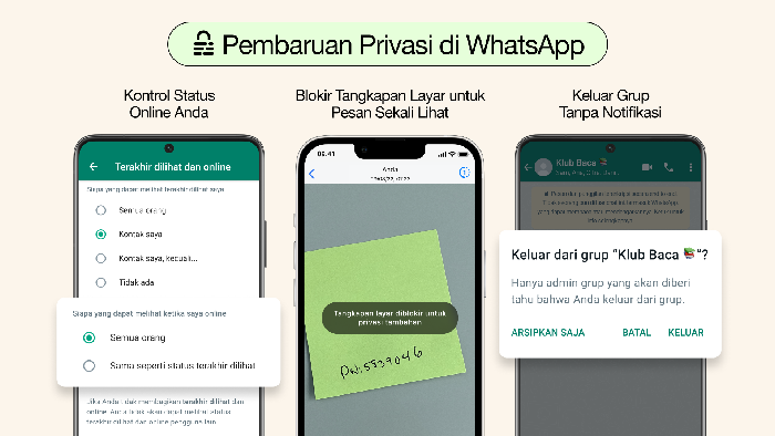 Fitur privasi baru WhatsApp
