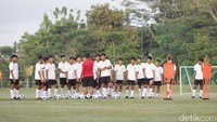 Garuda Muda berhasil melaju ke semifinal setelah menjadi juara grup A, sedangkan Myanmar lolos semifinal setelah menjadi juara grup C di babak penyisihan Piala AFF U-16 2022.  Foto: Pius Erlangga/detikJateng