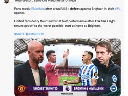 Meme Kocak Erik Ten Hag Pusing MU Keok di Laga Pertama