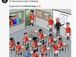 Meme Kocak Erik Ten Hag Pusing MU Keok di Laga Pertama