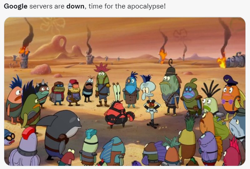 Meme Google Down Agustus 2022
