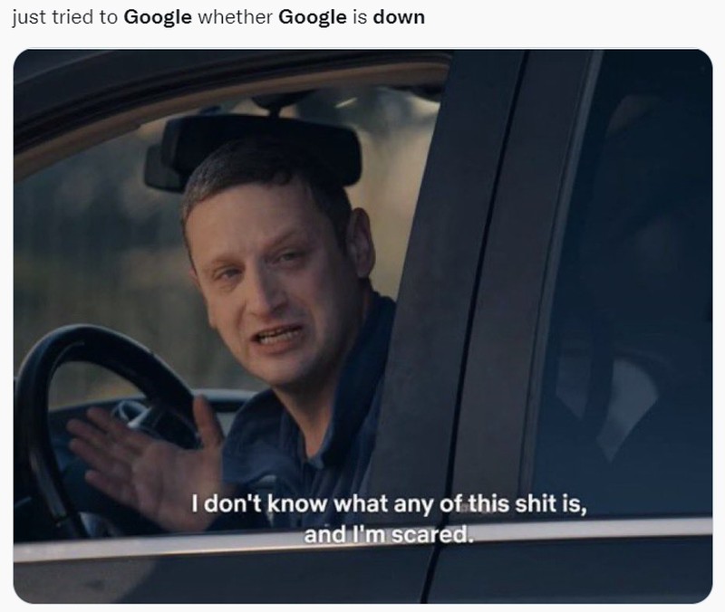 Meme Google Down Agustus 2022