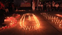 Aksi bertajuk Keadilan untuk Joshua! tersebut ditandai dengan menyalakan 3000 lilin.