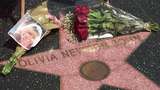 Hollywood Walk of Fame Olivia Newton-John Dipenuhi Karangan Bunga