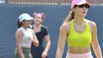 Pevita Pearce Semangat Latihan Tenis, Siap Lomba 17 Agustusan