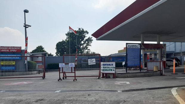Sejumlah SPBU di Bogor kehabisan stok BBM (Sholihin-detikcom)