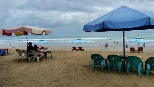Suasana Pantai Kuta, Selasa (9/8/2022)