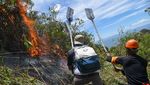 Lihat Aksi Petugas Padamkan Kebakaran Hutan dan Lahan di Samosir