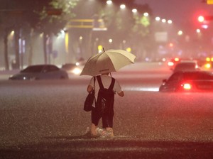 Banjir Terparah di Korea Selatan, 8 Orang Tewas