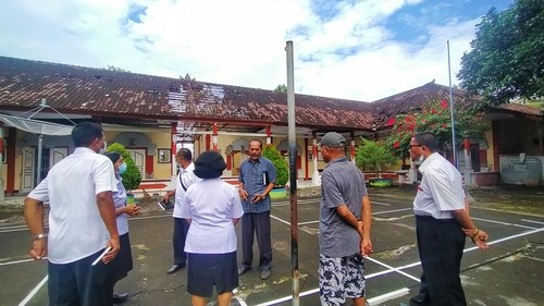 Dewan Pendidikan Kabupaten Jembrana, Rabu (10/8/2022) melakukan pengecekan kondisi SDN 4 Melaya, Jembarana Bali, Rabu (10/7/2022)
