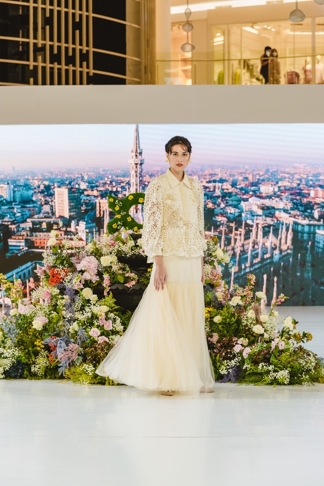 Koleksi busana terbaru Wearing Klamby terinspirasi Pulau Selayar yang ditampilkan dalam fashion show di Bazaar Fashion Festival 2022, Sabtu (6/8/2022), Senayan City Mall, Jakarta Pusat.Foto: Foto: Dok. Bazaar