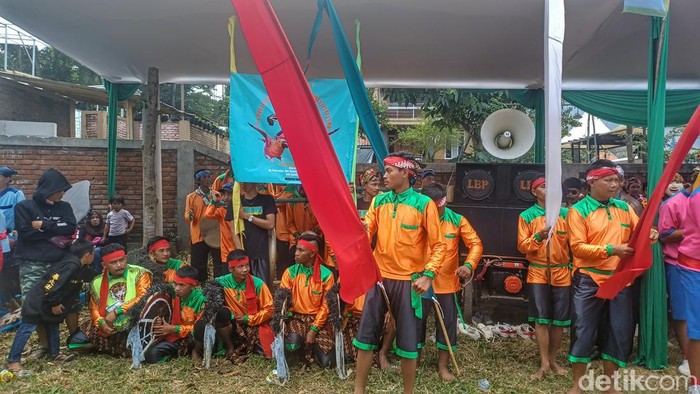 Festival Benjang 2022 di Ciporeat, Kabupaten Bandung.