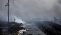 Kobaran api yang menghanguskan empat tangki minyak dari pelabuhan super tanker Matanzas telah padam. Gumpalan asap hitam tebal yang membubung di kawasan itu mulai berkurang. 