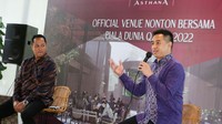 Indonesia Entertainmen Group bersama KlikDaily melakukan kerjasama penayangan nonton bersama dengan Pelataran Asthana, sebuah area destinasi tempat nongkrong kuliner dan rekreasi dengan konsep outdoor entertainment di pusat Kemang, Jakarta Selatan, Rabu, (10/8/2022).