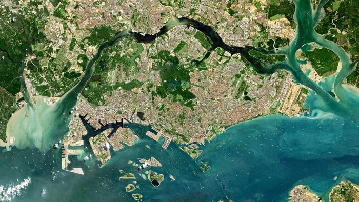 Foto-foto jepretan satelit menggambarkan dengan jelas berbagai macam hal di seluruh sudut Bumi. Berikut ini lanskep kota-kota besar dunia dalam jepretan satelit.