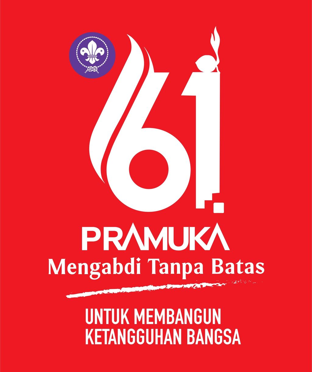 Logo Hari Pramuka 2022 adalah representasi dari peringatan Hari Pramuka ke 61. Seperti diketahui, Hari Pramuka diperingati setiap tahun pada tanggal 14 Agustus.