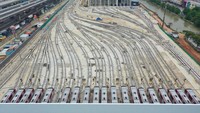 Depo LRT Jabodebek berlokasi di Kec. Bekasi Timur, Kab. Bekasi, dengan luas sekitar 100.000m2. Foto: Dok. KAI