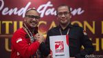 Momen Giring Daftarkan PSI jadi Peserta Pemilu 2024 ke KPU