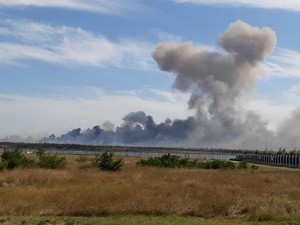 Penyimpanan Amunisi Meledak Dekat Kawasan Wisata di Krimea