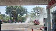 Muncul Api di SPBU Soekarno-Hatta Lebak, 1 Karyawan Alami Luka Bakar