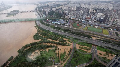 Potret Sungai Han yang Sebabkan Banjir di Seoul