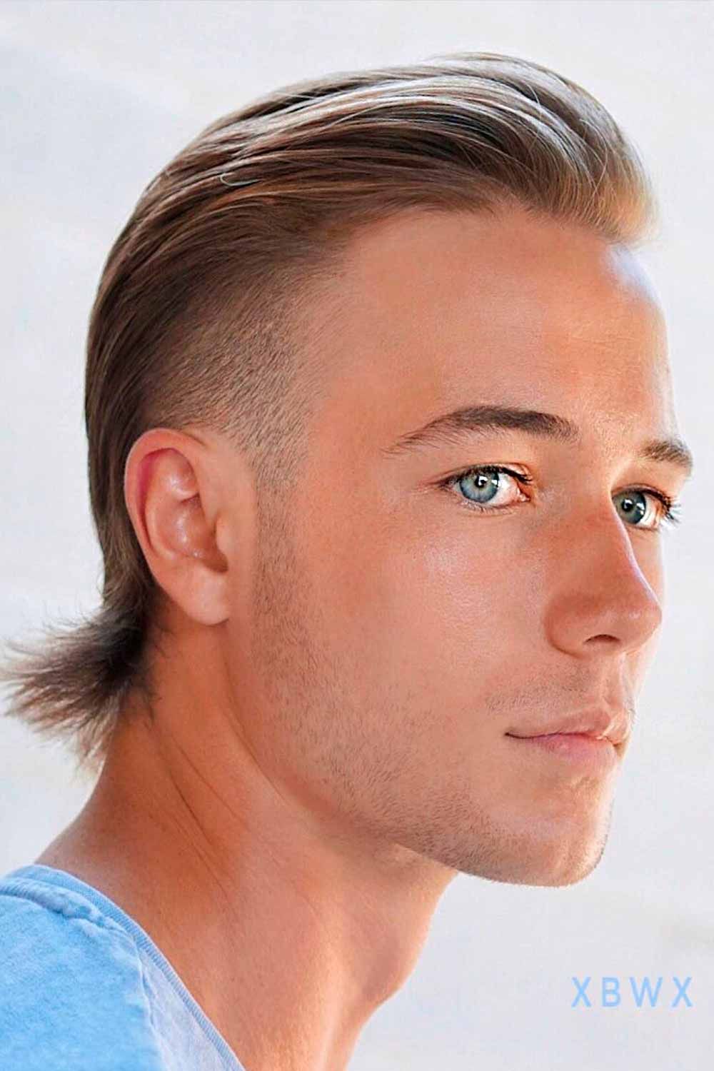 Contoh model rambut mullet.