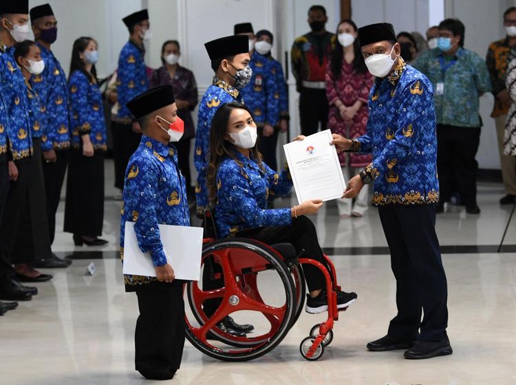Momen Pengangkatan Atlet Berprestasi Jadi ASN