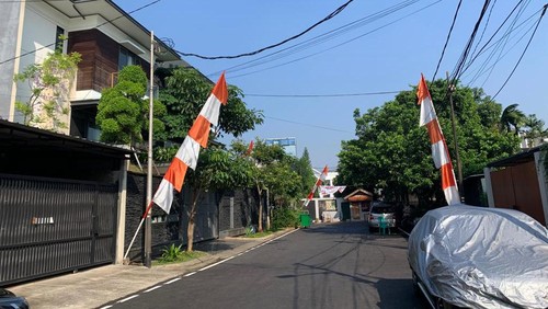 Suasana rumah Ferdy Sambo di  Jalan Saguling III, Duren Tiga, Jakarta Selatan, Rabu (10/8).