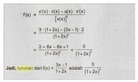 Turunan Fungsi Aljabar: Contoh Soal, Rumus, Dan Aplikasinya