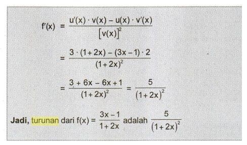 turunan fungsi aljabar.