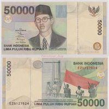 Uang Rupiah yang menampilkan foto WR Soepratman