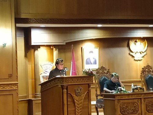 Bupati Badung Giri Prasta sidang Paripurna di Gedung DPRD Badung, Kamis (11/8/2022).