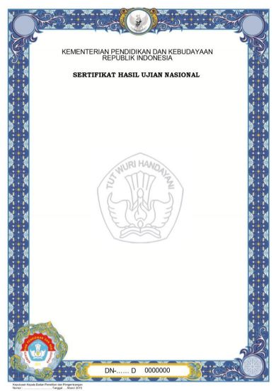 Contoh SKHUN SMP dan SMA.