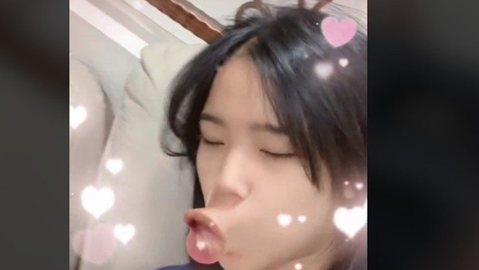 Fuji pakai filter TikTok viral.
