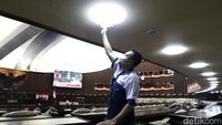 Persiapan ini dilakukan untuk menyambut pidato kenegaraan dalam rangka HUT RI.