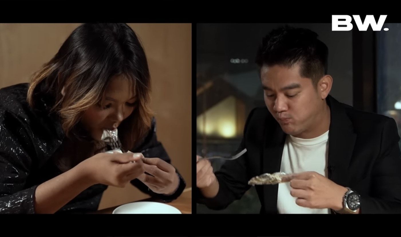 Kurma Citayam cicip sashimi