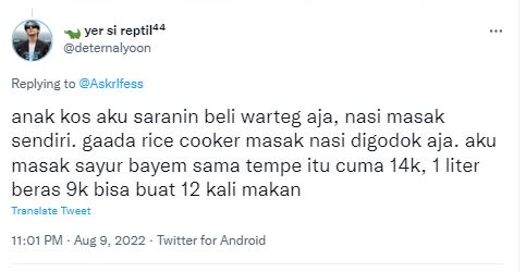 tanggapan anak kost terkait akan naiknya harga mie instan